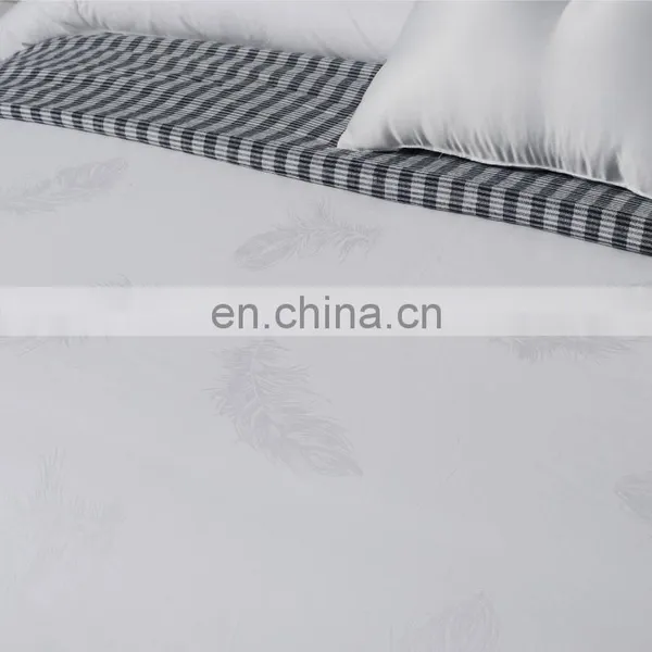 Feather Jacquard 100 Cotton Bed Sheets for Hotels photo-4