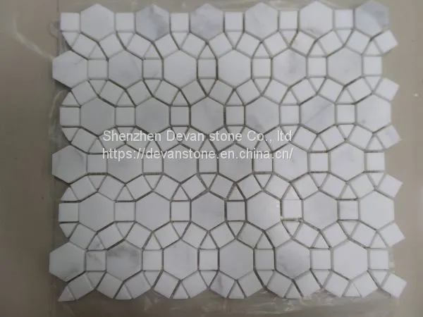 Marble Bathroom Floor Mosaic Tiles photo-4