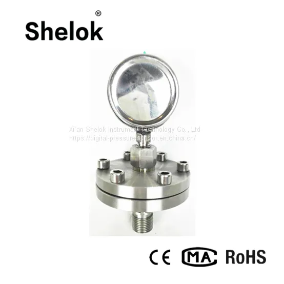 Air Oil Water Mpa Diaphragm Seal Bourdon Tube 300 Bar Pressure Gauge photo-5