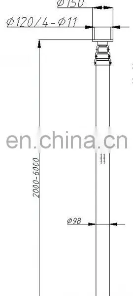 Vehicle Mounted 6m Pneumatic Telescopic Mast for LED Lights photo-6