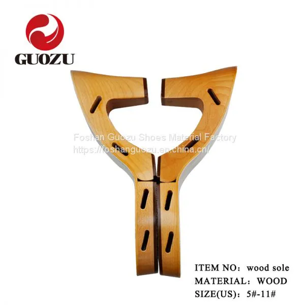 Solid Wood Sole Women Sandal Wood Sole photo-3