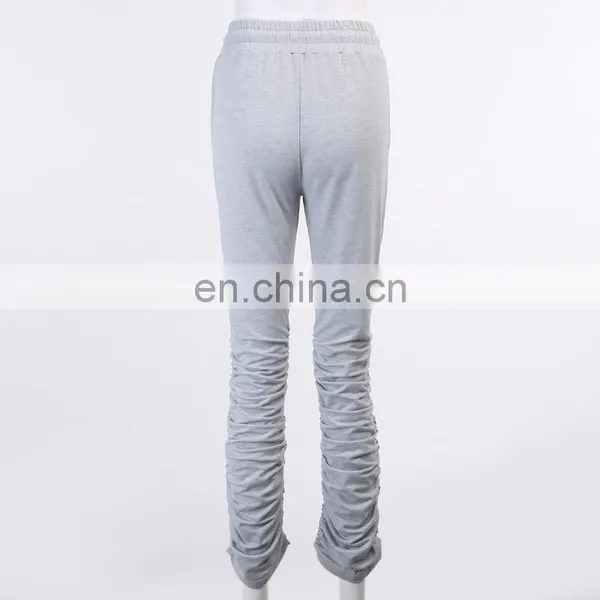 Joggers Women Stacked Leggings Streetwear Women Stacked Pants Womens Fashion Drawstring Sweatpants Woman Pants Clothes photo-7
