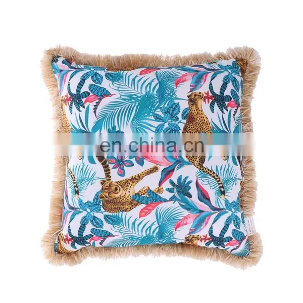 Top Selling Classical Leopard Panther Print Animal Print Double Sides Outdoor Pillows Waterproof photo-2