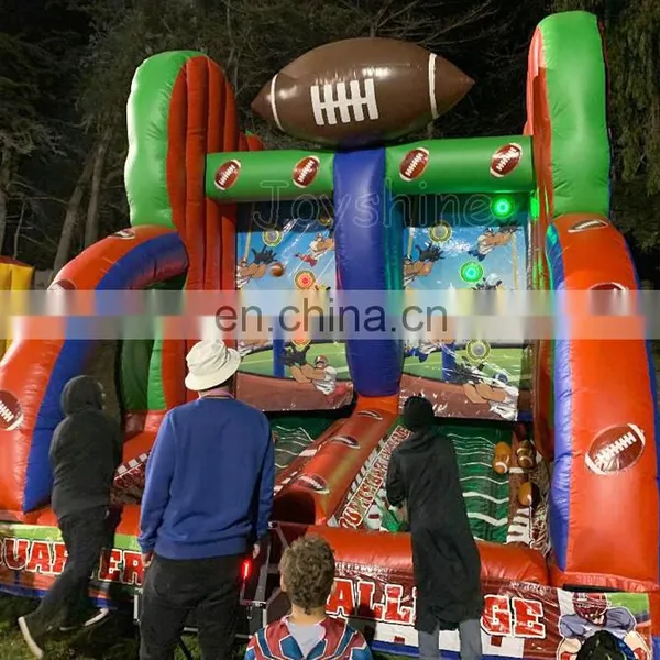 Inflatable Quarterback Challenge Football Darts Shoot Game Goals photo-5