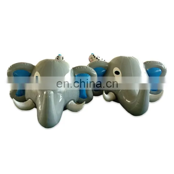 2020 New Design Inflatable Wipeout Sport Games Kids Adult Interactive Game Elephant Ride Tube For Team Building photo-5