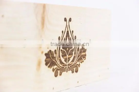 Custom Logo Hot Stamp Solid Wooden Crate Box,wood Box Crate photo-4
