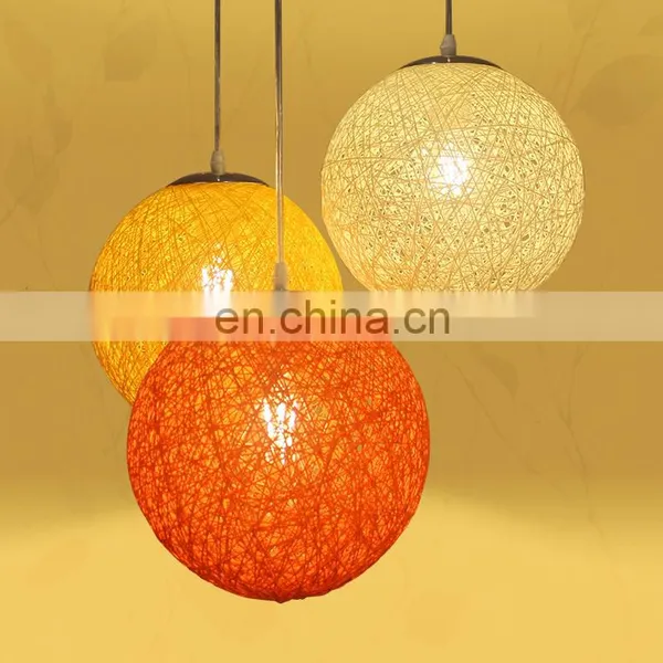 Горячие продажи. Современный подвесной люстра изrattan с хлопковым декором для дома. Источник: Чжуньшан photo-4