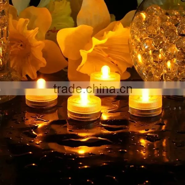 Wholesale LED Subenersible Waterproof Candle Tea Lights-Yellow SNL068 photo-3