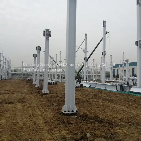 Seismic Earthquake Prefabricated Light Steel Structure Muti Slope Workshop photo-5