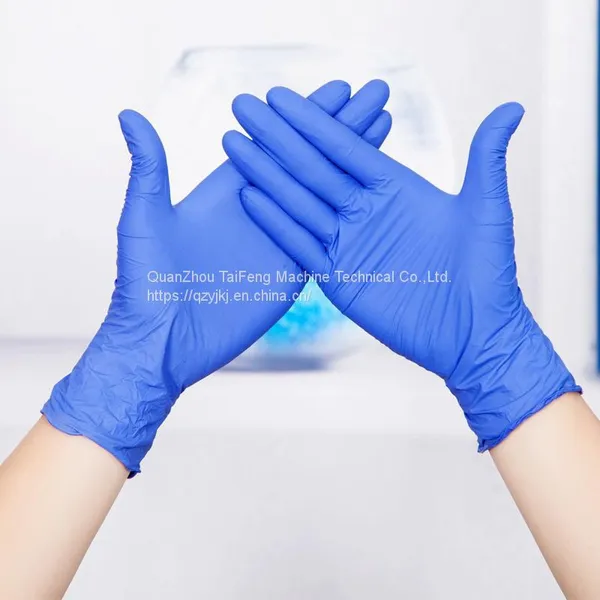 Full Automatic Latex Gloves Making Machine Blue Nitrile Glove Production Line photo-4