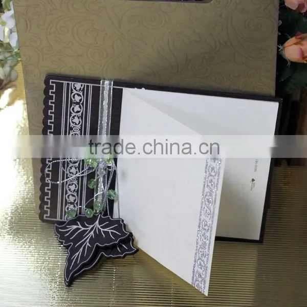 Hot Sale Personalized Leaves Shape Laser Cut Wooden Wedding Cards Invites photo-5