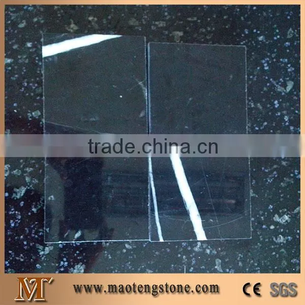 Nero Marquina Marble, Black Background & White Vein Marble photo-2