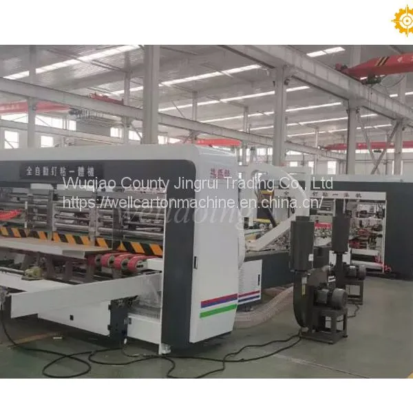 Automatic Corrugated Box Folder Gluer Stitching Machine photo-3