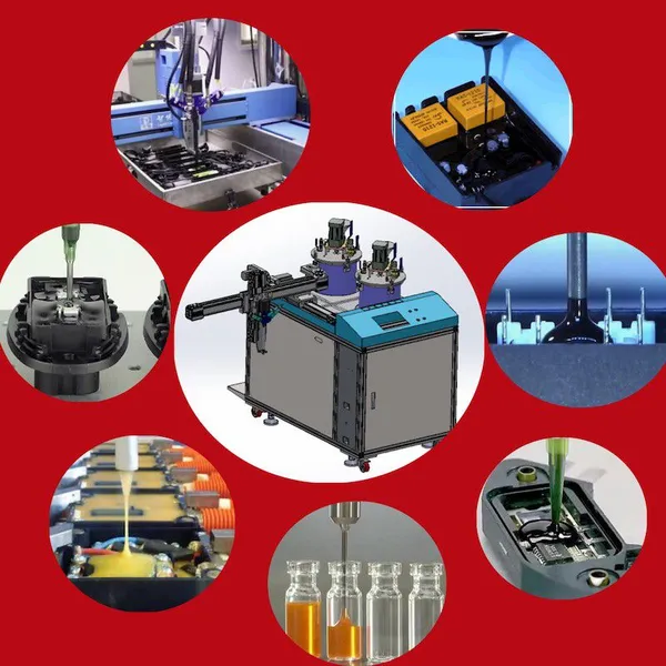 Automatic CNC Auto Epoxy Dispenser ab Glue Dispensing Machine for Capacitor Production photo-3