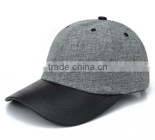 custom embroidery sport caps/custom embroidery cricket cap/custom embroidery cap with leather/leather sports cap