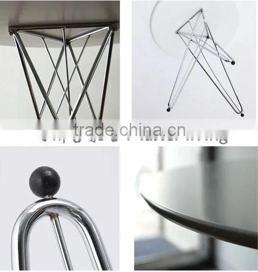 MDF Top Living Room Coffee Table Wire Leg Table photo-3