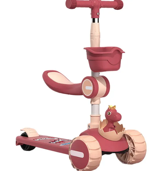Baby and Children's Scooter 3-in-1 Foldable Scooter, Male and Female 1-3 to 7 Years Old, Three Wheeled Toy Scooter（Wechat:13510231336） photo-3