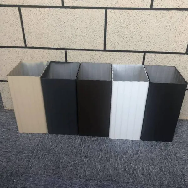Large-diameter Downpipes for Factory Buildings, Sizes of Prefabricated Aluminum Alloy Rainwater Pipes, Building Exterior Wall Drainage Pipes photo-2