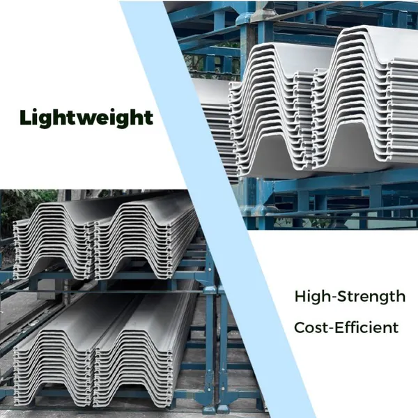 Eco Friendly Recyclable Plastic Sheet Pile Chemical Resistant for Environmental Projects