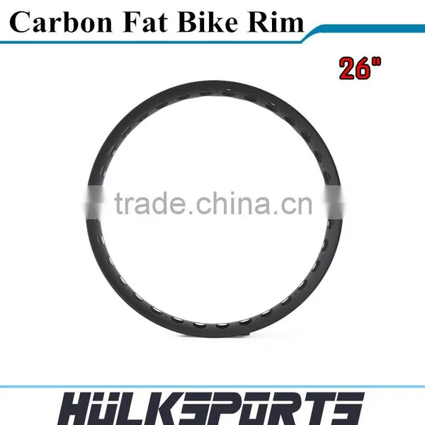 Carbon Fat Bike Wheels 26er Carbon Fiber Fat Bike Wheel Toray T700 Fat Bike Rims Hookless photo-5