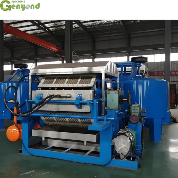 Hot Sale Paper Pulp Molding Egg Tray Making Machine for Chicken Farms With Aluminum Forming Molds Suitable for Apple Tray Making