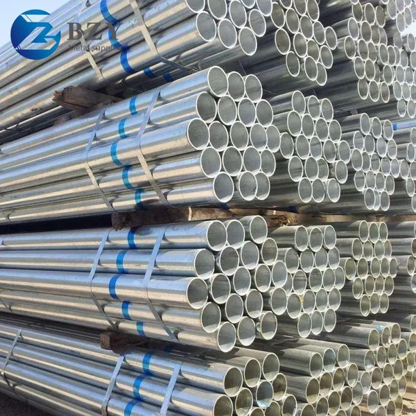Hot Dipped Galvanized Steel Pipe Size 1/2 3/4 1
