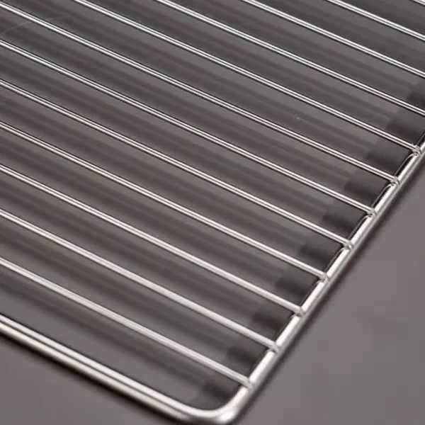 70x40cm Stainless Steel Barbecue Grill Net Grid With Handle for Easy Handling