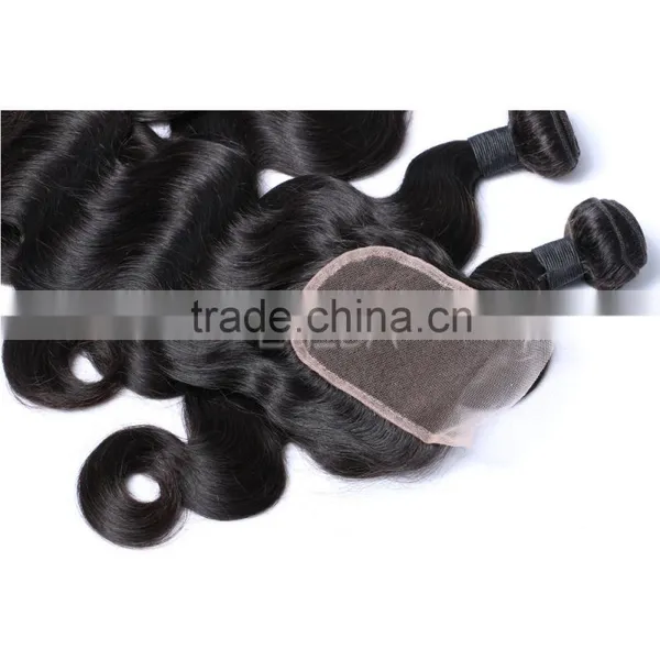 Endure 10 Inch Body Wave Brazilian Hair Weave With Top Lace Closure Supplier's Choice photo-4