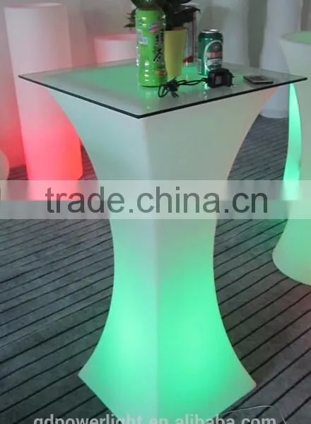 PE Plastic Bar Table With LED Light and Remote Control YXF-6211A photo-5
