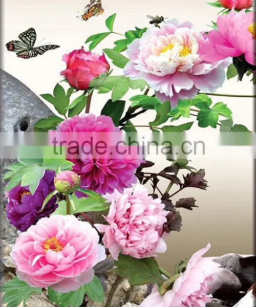 3panels Canvas Wall Art Flowers Oil Painting for Living Room B-413 photo-2