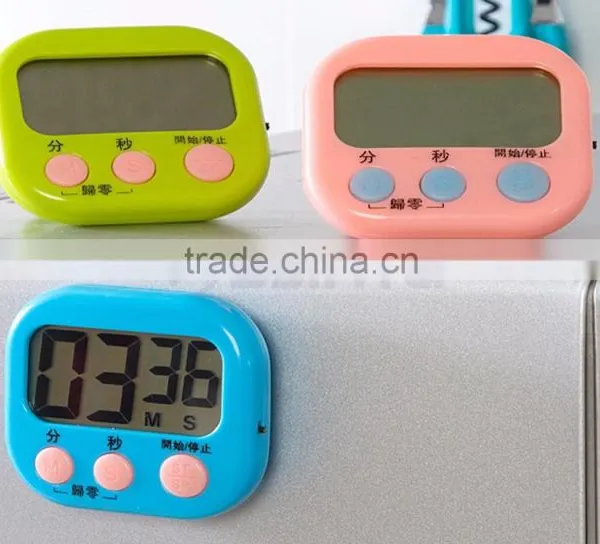 2.9 Inch LCD Big Screen AAA Battery Countdown 4 Color Digital Kitchen Timer photo-6