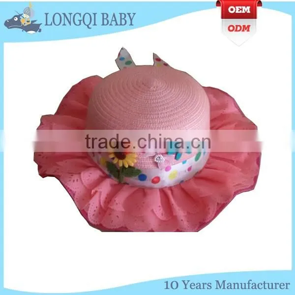 CM-TN-002 Fashion Design Lovely Cheap Kids Straw Hat photo-3