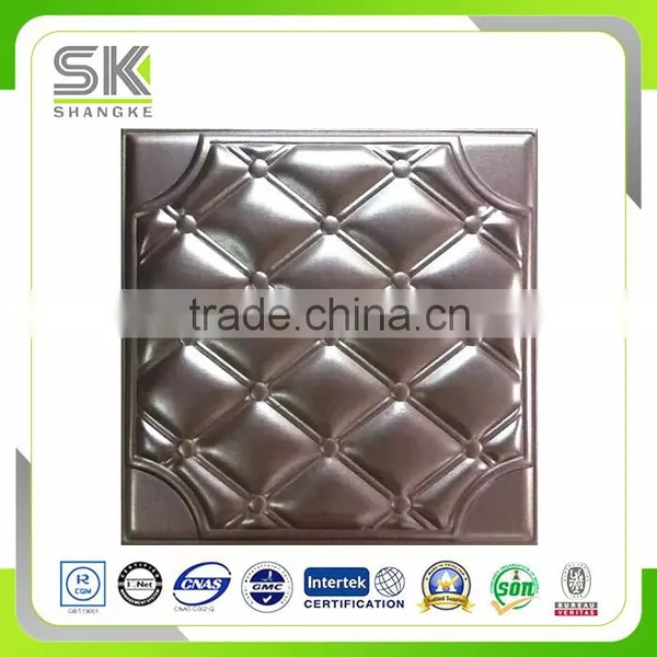 Hot Fire Resistant PU Leather Interior Decorative Wall Board
