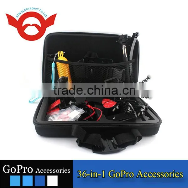 Family Kit 36 in 1 Accessories for Gopro Go Pro Accessories Set Outdoor Equipment for Surfing Selfie Car Mount Tripod photo-4
