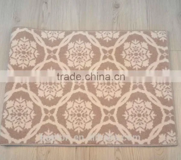 Microfibre Polyester 50*140cm With Latex Back Anti-slipping Wilton Jacquard Mat photo-2