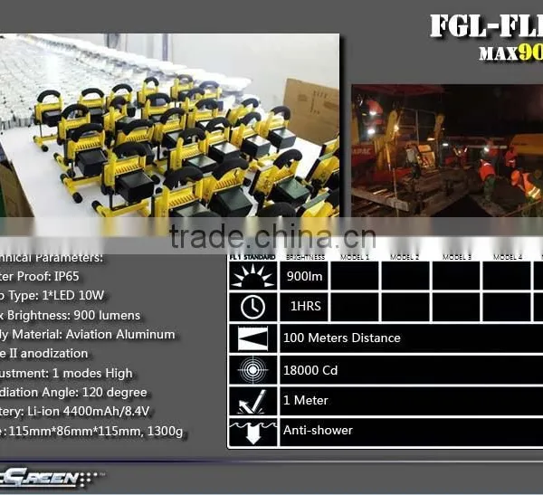 Handhold 10w Led Rechargeable Flood Light photo-3