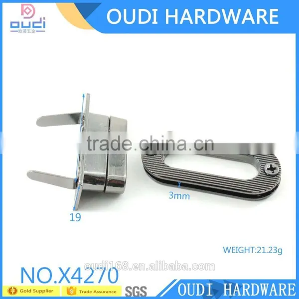 2016 New Design Bag Accessories Zinc Alloy Twist Lock Metal Bag Lock photo-4