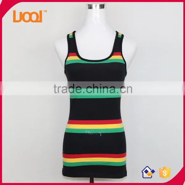 100% Cotton Women Fashion Gym Tank Top/wholesale Fancy Tops for Girls
