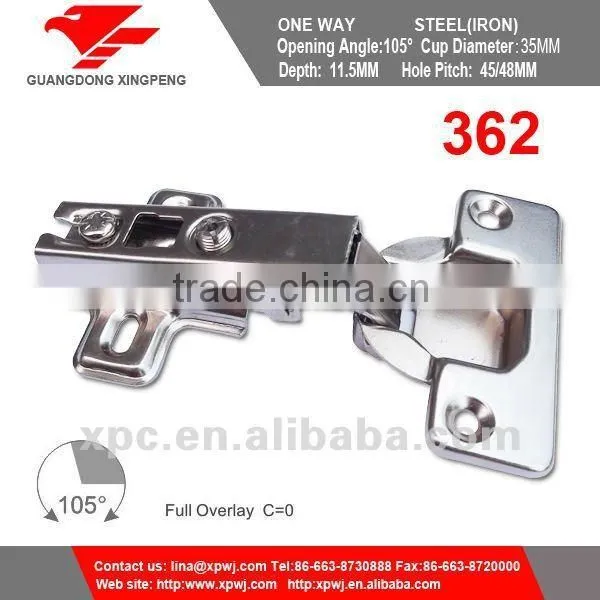 362 China Hardware Factory Past ISO9001:2008 System 11.5mm Depth New Mirror Cabinet Door Hinge photo-4
