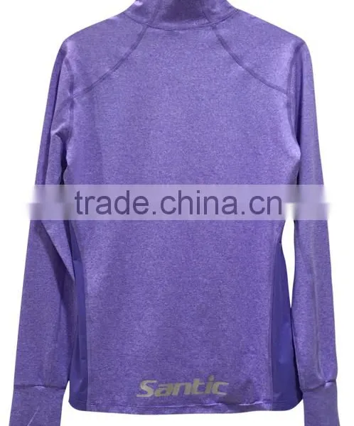 Santic Lady Running Half Zipper Jacket OEM Service photo-2