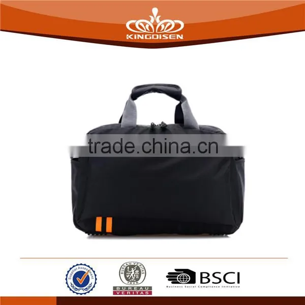Unisex Portable Black Nylon Travel Bag photo-2