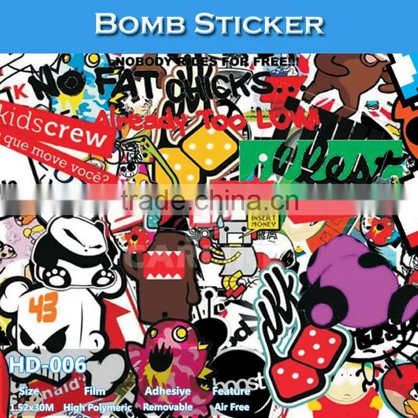 HD-004 Newest Design 1.52*30m Car Bomb Sticker Rolls For Sale photo-6