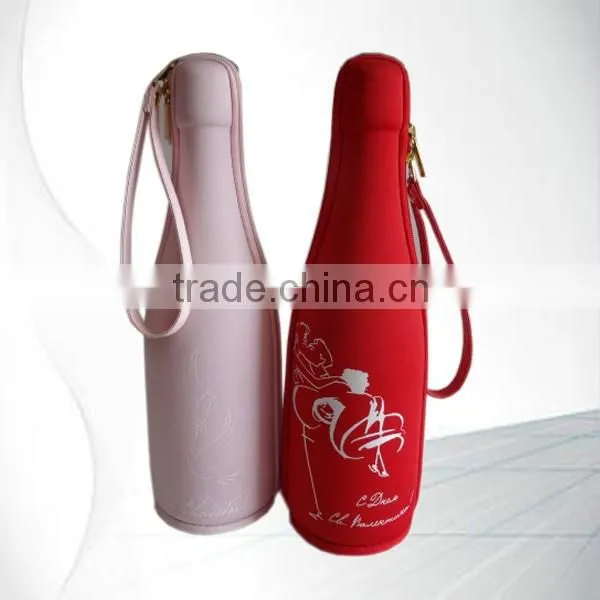 High Quality Portable Travel Eva Champagne Leather Wine Cases photo-4