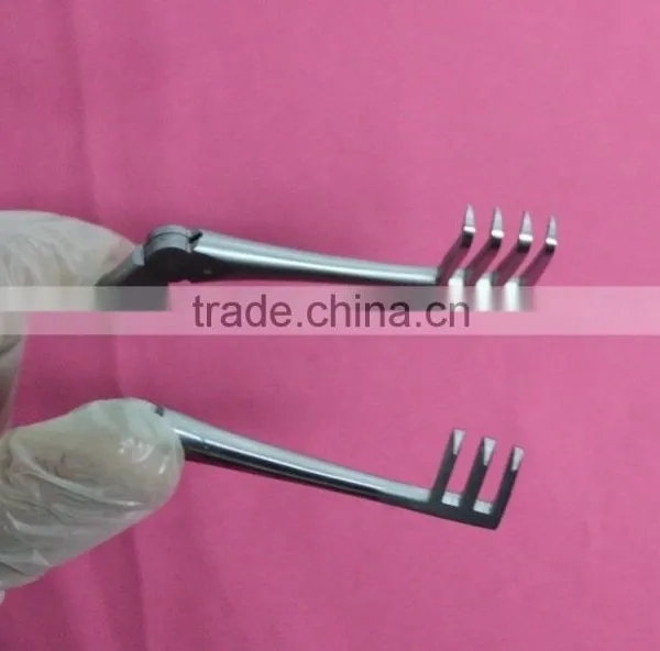 OR Grade Beckman Weitlaner Retractors With Hinged Blades Sharp 8.5" 3X4 Teeth photo-6