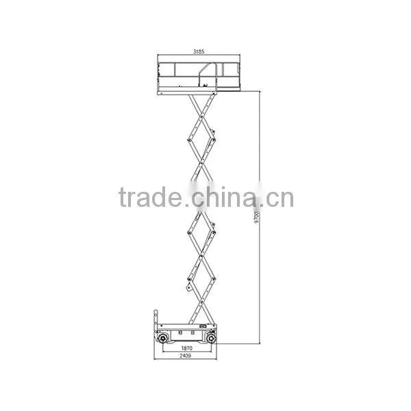Best Selling Electric-hydraulic Scissor Lift,self-propelled Mobile Hydraulic Scissor Lift,four Wheels Mobile Scissor Lift Table photo-2