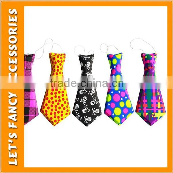 Glittery Colours Carnival Party Elastic Plastic Necktie Neckwear photo-3