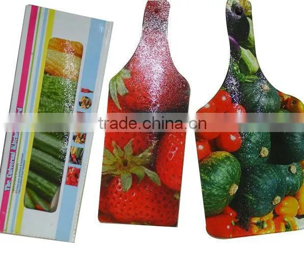 Wine Bottle Design Glass Cutting Board for Heat Transfer Press photo-4