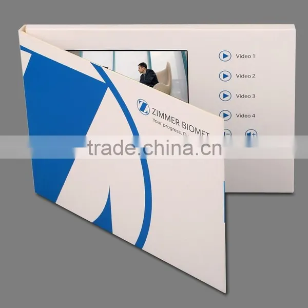 China Luxury Handmade Cards, Lcd Video Brochure Cards photo-3