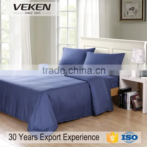 VEKEN Home Textile Plain Dyed Bed Sheet Set Bamboo Home Sense Bedding Set Plain Dyed Bed Sheet Set Bamboo Home Sense Bedding Set Quality Choice
