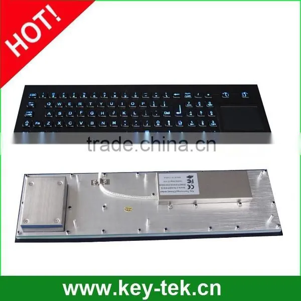 Black Electroplated Backlight Metal Keyboard With Touchpad photo-4